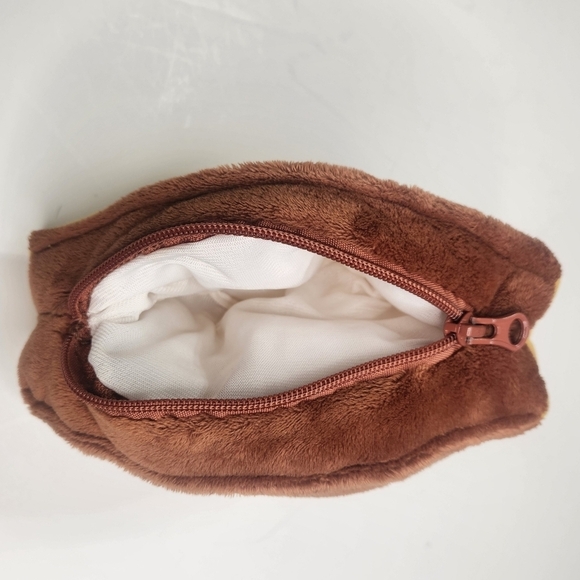 Hallmark Zip Pouch Plush Pizza Slice Carrying Case 7" Storage Bag Purse Plushie - Picture 4 of 9